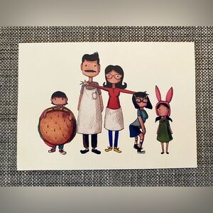 Bobs Burgers Fine Art Print 5x7 by Newspaper Balloon Buffalo NY